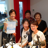 2019年9月10日  湘南ビーチＦＭに出演しました。パーソナリティ森川いつみさん、ポップスアンサンブル佐藤さん、本田さん、大石さんと。